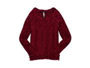 Kensie Womens Marled Knit Pullover Sweater magenta S