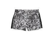 Aeropostale Womens Black And White Floral Casual Mini Shorts 001 L