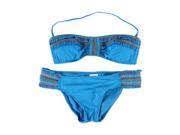 Lucky Brand Womens Fiesta Basic Fit 2 Piece Bikini mns M