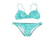 Bikini Lab Womens Bralette Skimpy Hipster 2 Piece Bikini turquoise M