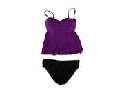 Profile Womens Starlet Brief 2 Piece Tankini violetblk 10