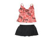 MiracleSuit Womens French Twost Skirtini 2 Piece Tankini crlblk 14