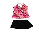 MiracleSuit Womens Madness Roswell Skirted 2 Piece Tankini pcoralblack 16