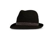Levi s Mens Crushable Fedora Trilby Hat blackgray L XL