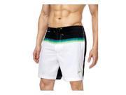 Speedo Mens Ombre Stretch Swim Bottom Board Shorts white L