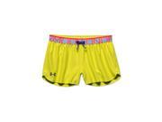 Under Armour Girls Play Up Athletic Workout Shorts neongreen XL