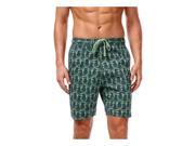 Weatherproof Mens Vintage Pineapple Swim Bottom Board Shorts green M