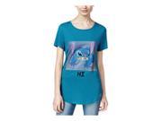 Disney Womens Stitch Tunic Graphic T Shirt teal S