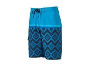 Hang Ten Mens Black Floral Swim Bottom Board Shorts blue 28