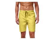 Weatherproof Mens Vintage Swim Bottom Board Shorts straw M