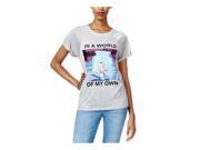 Disney Womens Alice s World Graphic T Shirt greyheather S