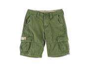 Ralph Lauren Mens Stressed Chino Casual Cargo Shorts army 30