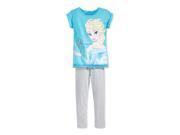Disney Girls 2 Piece Leggings Graphic T Shirt aquaspray 6