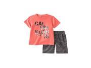 Calvin Klein Boys 2 Piece Palm Graphic T Shirt orangegray 4