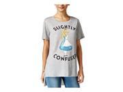 Disney Womens Slightly Confused Graphic T Shirt heathergrey XS