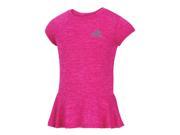 Adidas Girls Active Peplum Graphic T Shirt medpink 2T