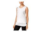 Calvin Klein Womens Sleeveless Layered Pullover Sweater sw9 L