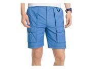 IZOD Mens Surfcaster Frontal Casual Cargo Shorts bluerevival 33