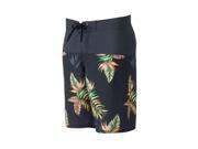 Hang Ten Mens Black Floral Swim Bottom Board Shorts black 28