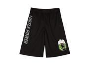 Nickelodeon Boys TMNT Turtle Power Athletic Workout Shorts black M