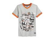 Sean John Boys Lion Striped Graphic T Shirt minhgrey 3T