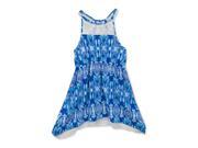 Rare Editions Girls IKAT Lace Tank Dress blue 4