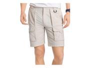 IZOD Mens Surfcaster Frontal Casual Cargo Shorts stone 34