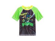 Nickelodeon Boys TMNT Rashguard Graphic T Shirt green 5 6