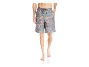 Speedo Mens Tropical Striped Swim Bottom Board Shorts 961 S