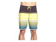 Quiksilver Mens AG47 Vertigo Stripe Swim Bottom Board Shorts krp3 32