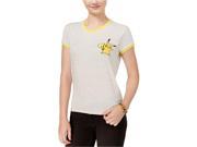 Mighty Fine Womens Pikachu Patch Graphic T Shirt heatheroatmeal M