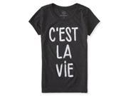 Aeropostale Girls C est La Vie Graphic T Shirt 001 6