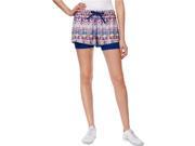 Jessica Simpson Womens The Warm Up Athletic Workout Shorts kaleidoscp L