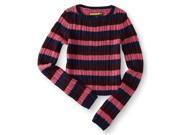 Aeropostale Womens Striped Knit Pullover Sweater 404 XS