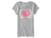 Aeropostale Girls Laurel Heart Graphic T Shirt 072 M