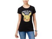 Hybrid Womens Pokemon Pikachu Graphic T Shirt black L
