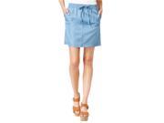 Tommy Hilfiger Womens Drawstring Denim Mini Skirt 479 18