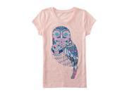 Aeropostale Girls Hamsa Owl Graphic T Shirt 630 L