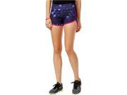 energie Womens Fernanda Athletic Workout Shorts punchypurplestargazing XL