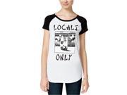 Ripple Junction Womens Locals Only Graphic T Shirt whiteblack XS