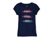Aeropostale Girls Glitter Feathers Graphic T Shirt 406 5