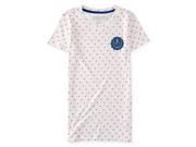 Aeropostale Womens Polka Dot Crest Embellished T Shirt 586 L
