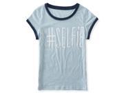 Aeropostale Girls Glitter Selfie Embellished T Shirt 473 S