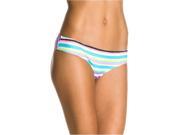 Roxy Womens Striped Cheeky Bikini Swim Bottom wbb3 S