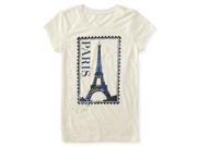Aeropostale Girls Paris Poststamp Graphic T Shirt 047 L