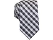 Perry Ellis Mens Williams Check Classic Necktie black One Size