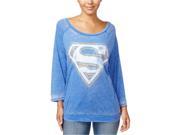 Bioworld Womens Vintage Superman Graphic T Shirt royal M