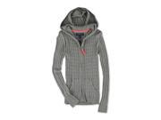 Aeropostale Womens Cable Knit Hooded Sweater 053 S