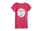 Aeropostale Girls Dance All Day Graphic T Shirt 643 XS