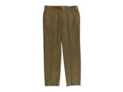 Ralph Lauren Mens Flat Front Casual Corduroy Pants tan 36x32